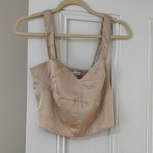 Abercrombie & Fitch Tan Crop Top